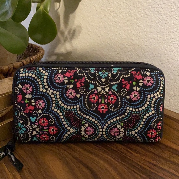 Vera Bradley Mickey Medallion Zip Wallet - Picture 2 of 3
